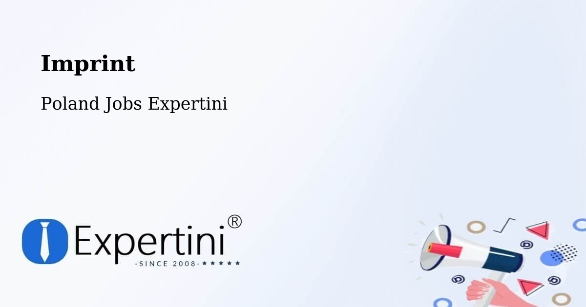 Imprint – Sianów - Poland Jobs Expertini